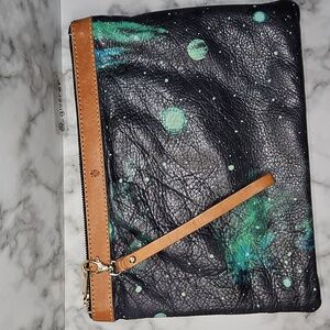 New Garuglieri Italian Leather Wristlet Pouch